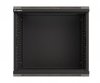 Lanberg Szafa instalacyjna rack wisząca 19 540x350 czarna drzwi przeszklone ( flat pack)